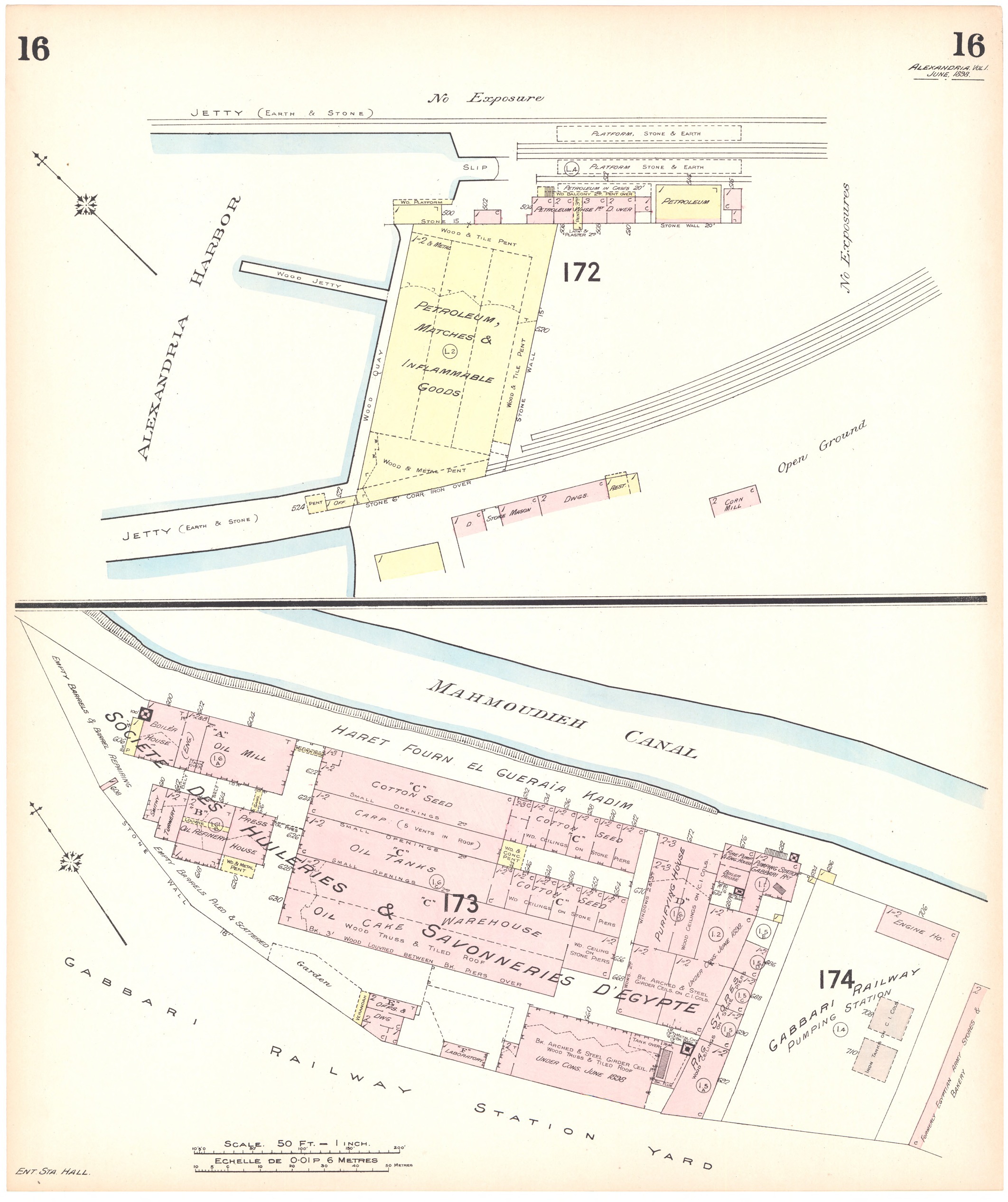 ميناء الإسكندرية — أطلس تأمين جود، اللوحة 16 (1898)